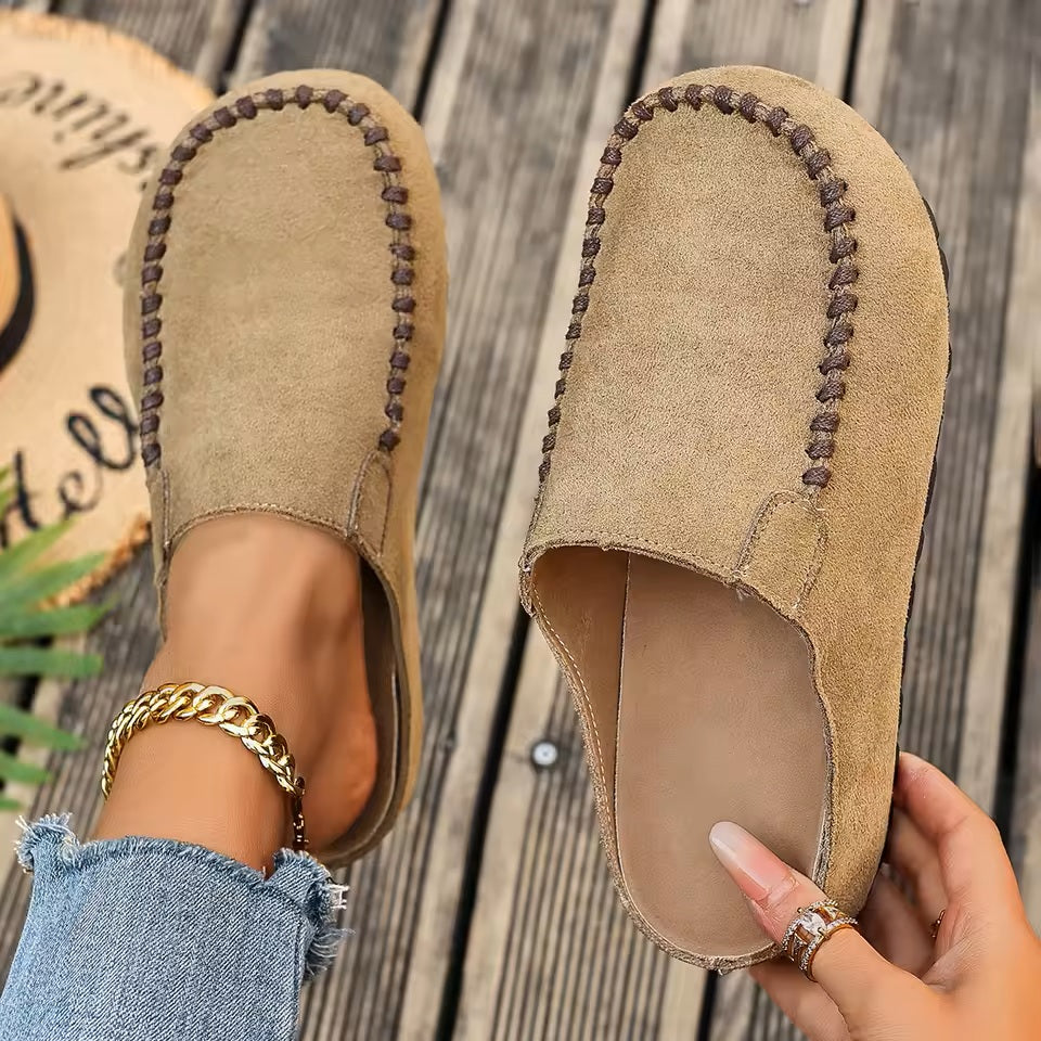 Zayella - Cushioned Walking Shoes - Brown