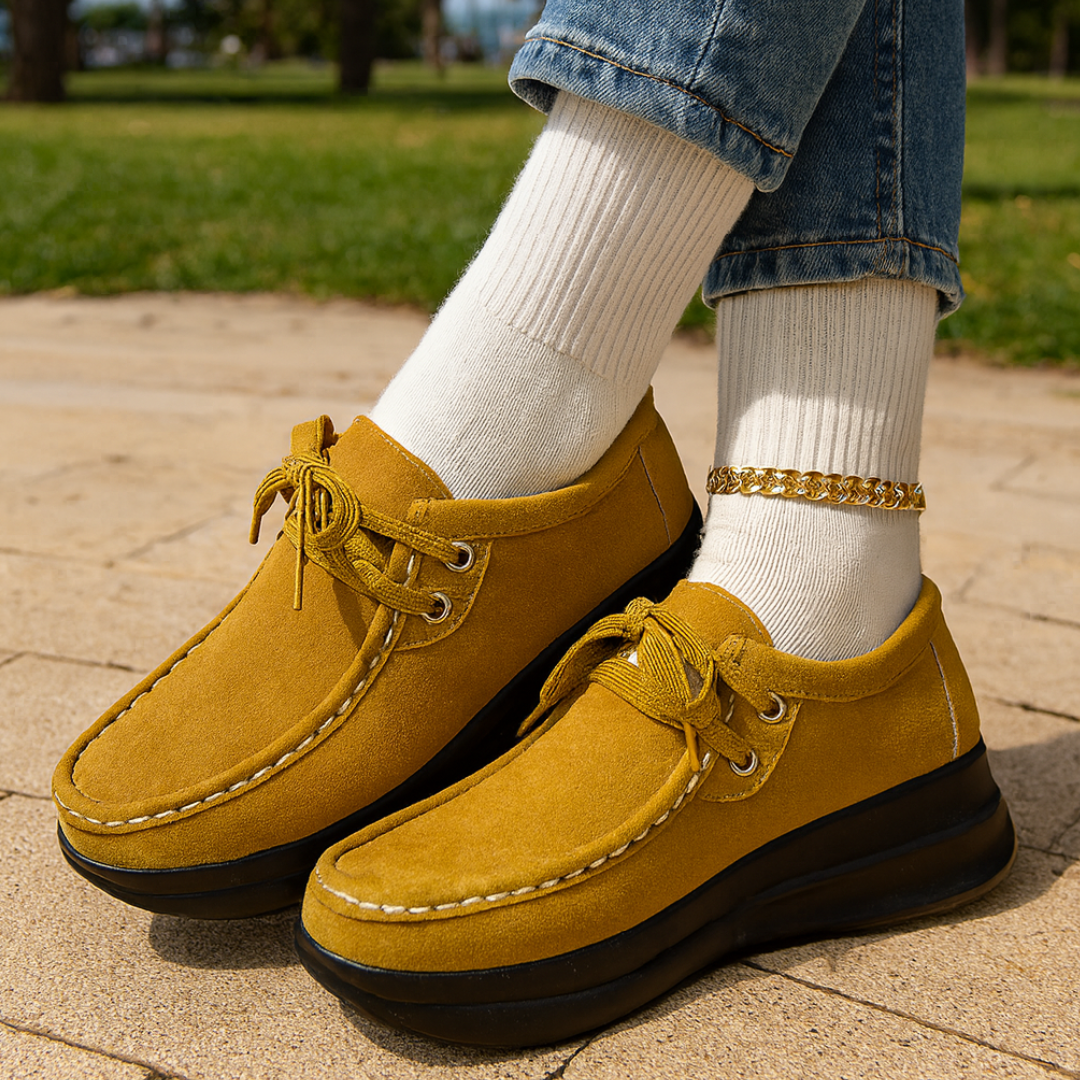 Amorelle - Cushioned Comfort Shoe - Blue
