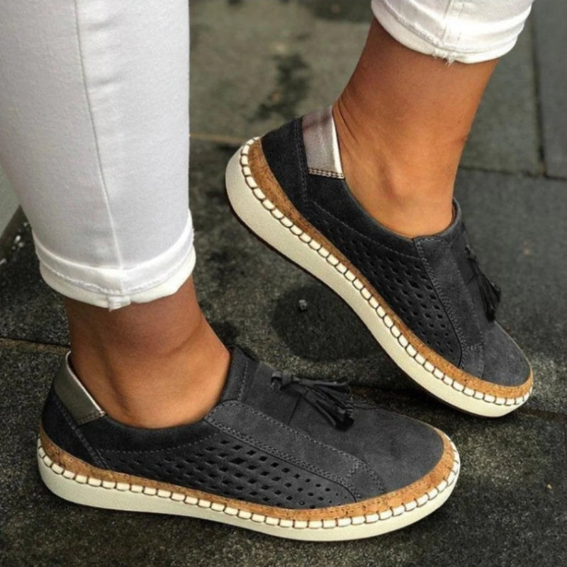 Veda - Cushioned Slip-On Shoes - Green