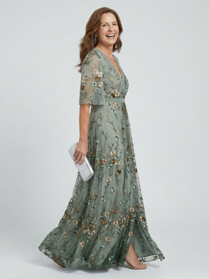 Liorisse - Lightweight Halter Midi Dress - Sage Green