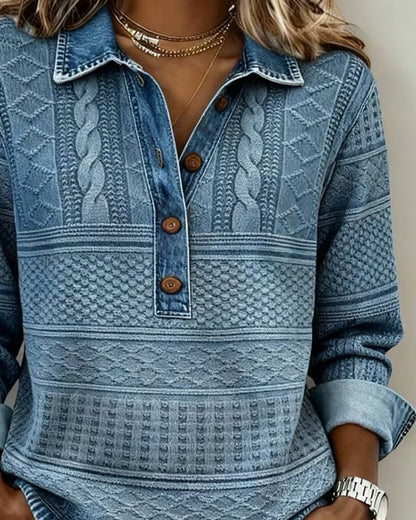 Orlissey - Textured Button-Up Shirt - Blue