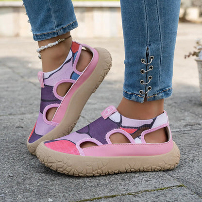 Maelina - Cushioned Comfort Walking Sneakers - Pink