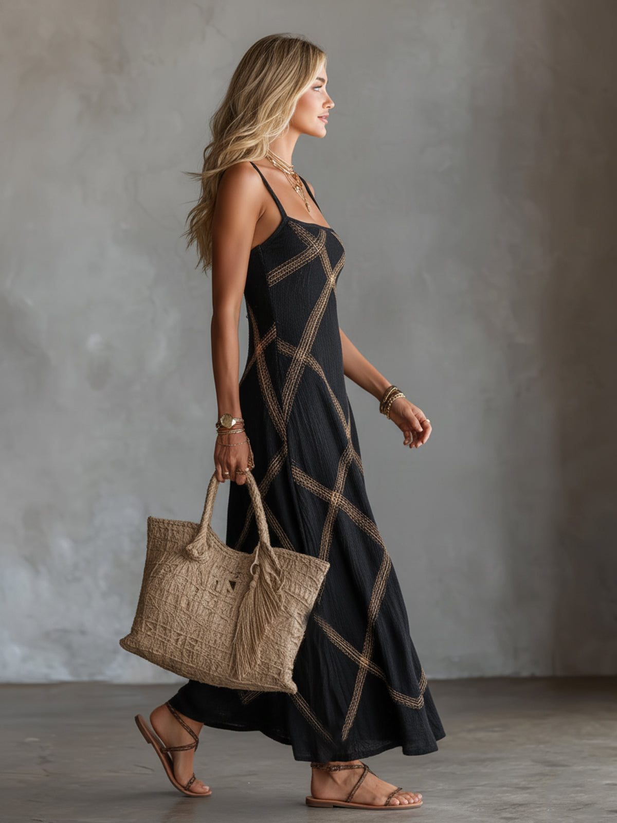 Ardelia - Soft-Touch Maxi Dress - Blue