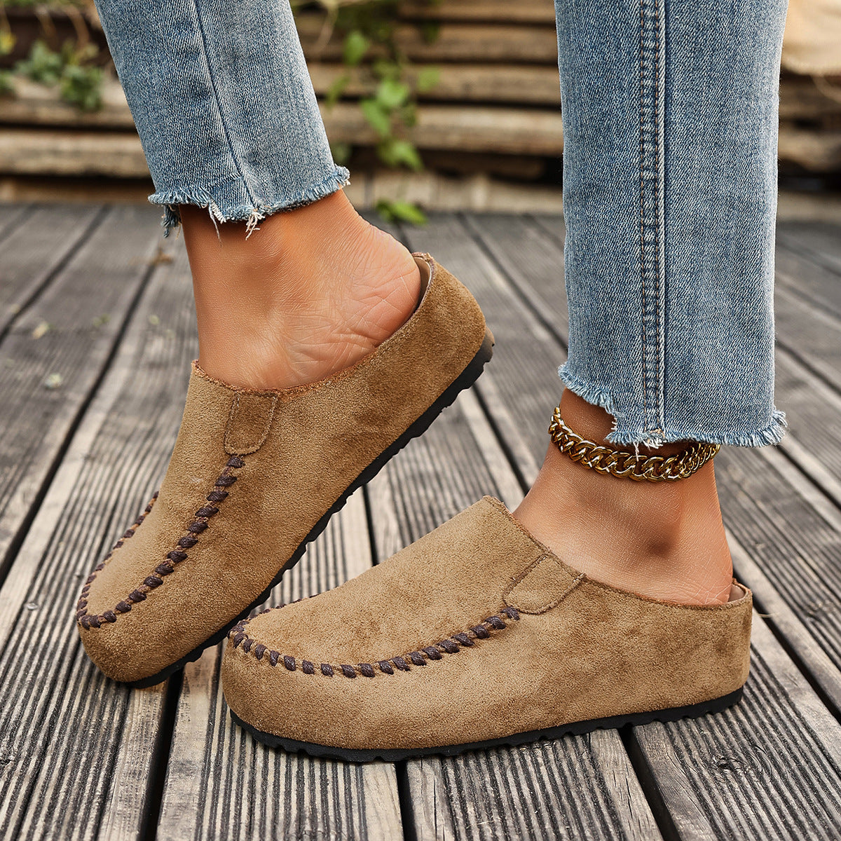 Zayella - Cushioned Walking Shoes - Coffee