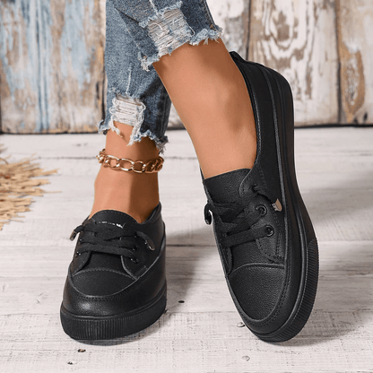Jessamy - Comfort Lace-Up Shoes - Black