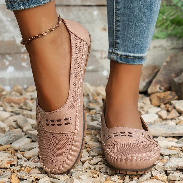 Willow - Supportive Slip-On Shoes - Brown