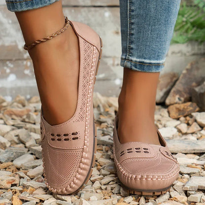 Willow - Supportive Slip-On Shoes - Brown