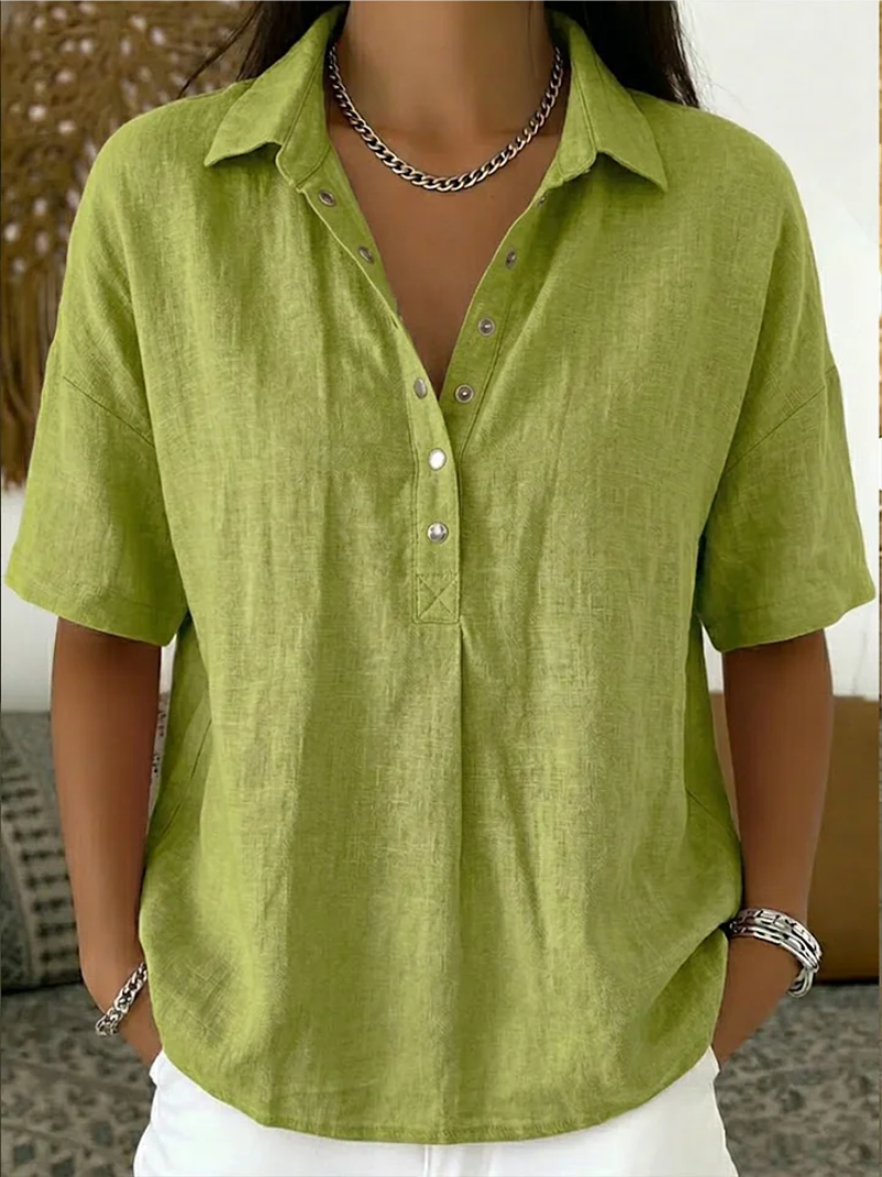 Norellin - Soft-Touch Blouse - Khaki