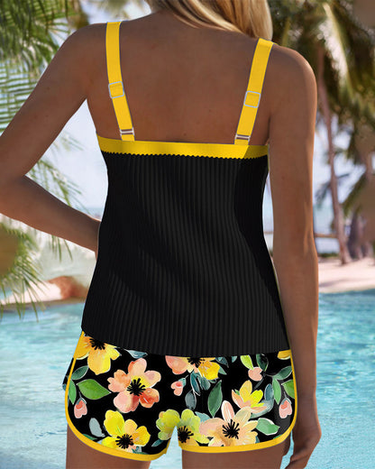 Orlira - Elegant Two-Piece Tankini Set - Fuchsia