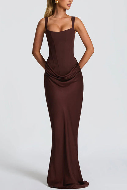Naomi - Silky Maxi Dress - White