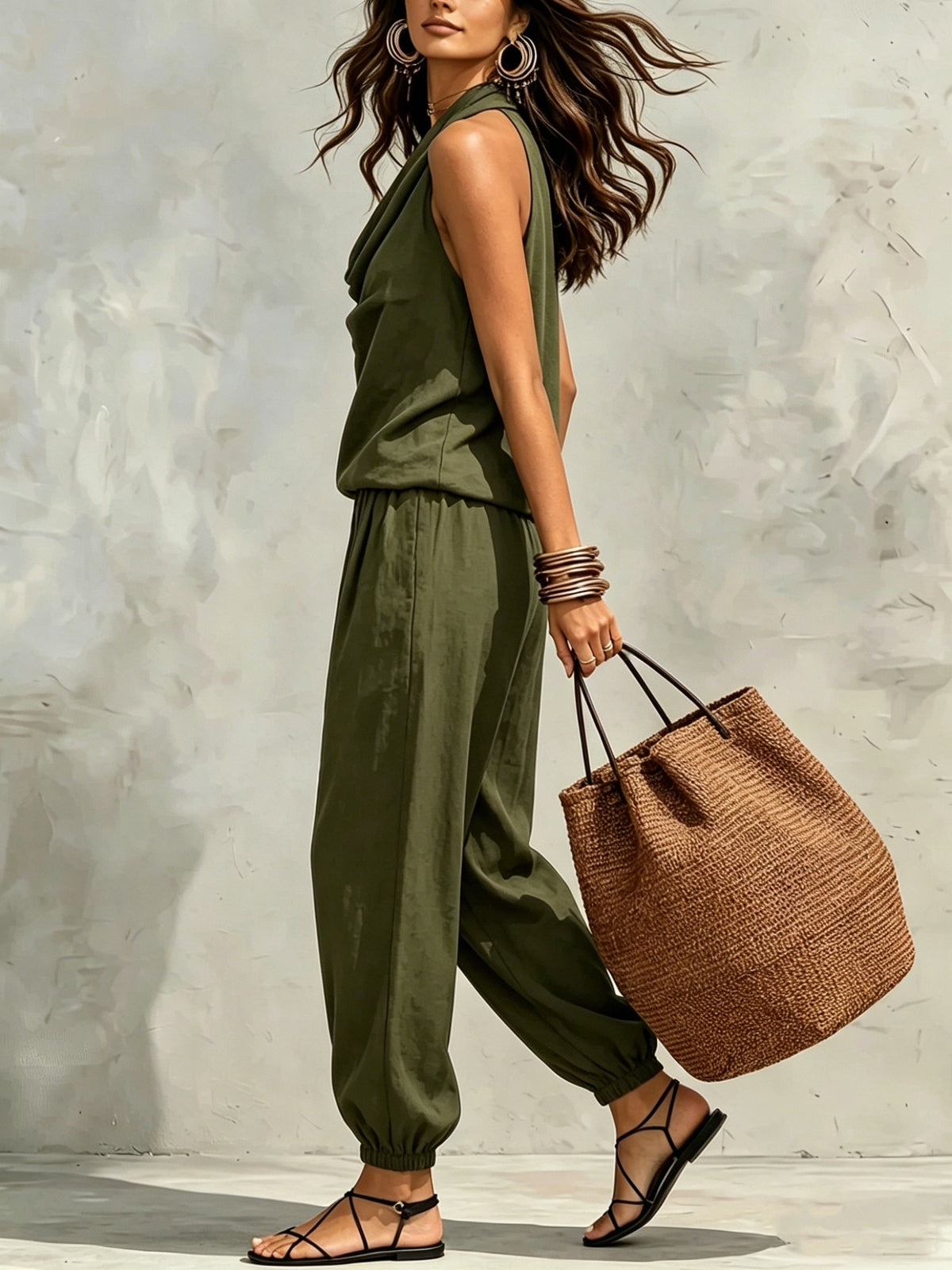 Florelle - Breezy Linen Set - Green