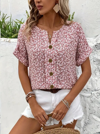 Veyraen - Airy Top - Pink