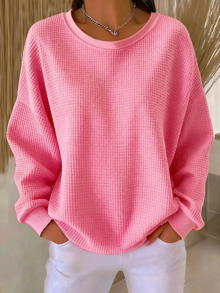Xanthea - Soft-Touch Long-Sleeve Top - Pink