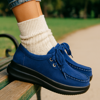 Amorelle - Cushioned Comfort Shoe - Blue