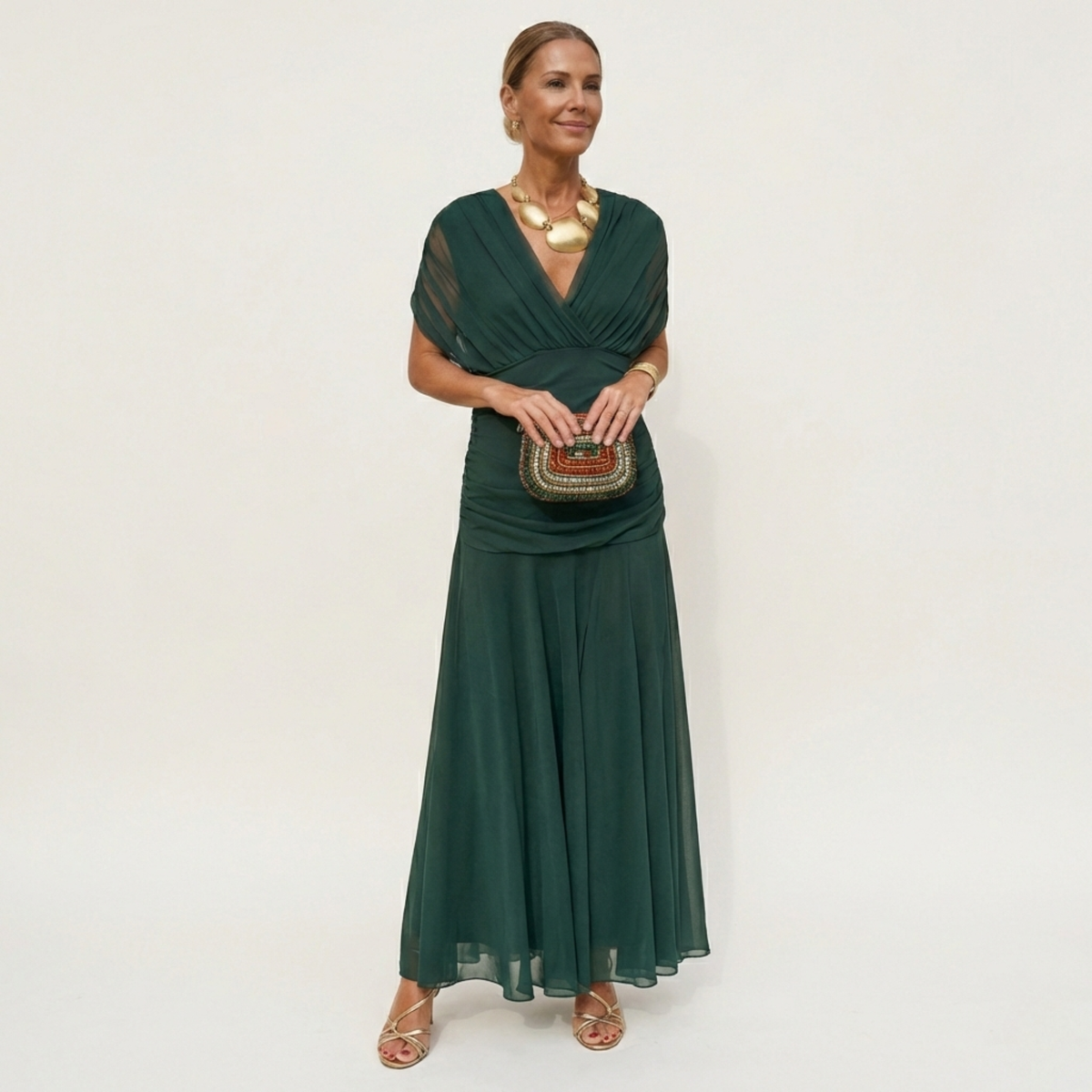 Odara - Ethereal Maxi Dress - Brown