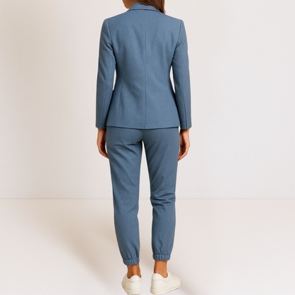 Naisa - Tailored Two-Piece Suit - Blue