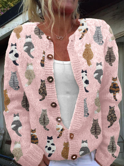Ellavine - Soft-Touch Knit Cardigan - Beige