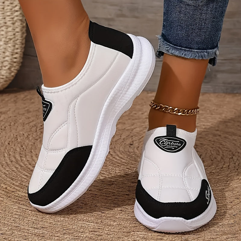 Solirae - Supportive Comfort Walking Sneakers - White