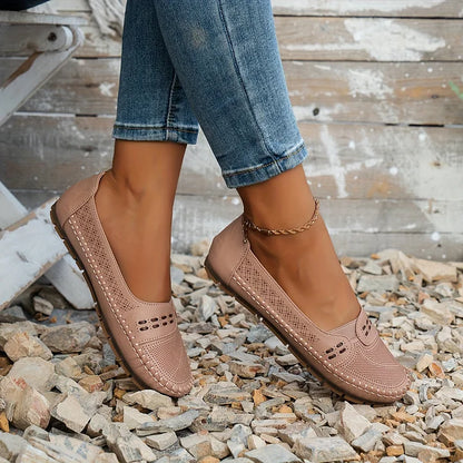Willow - Supportive Slip-On Shoes - Brown
