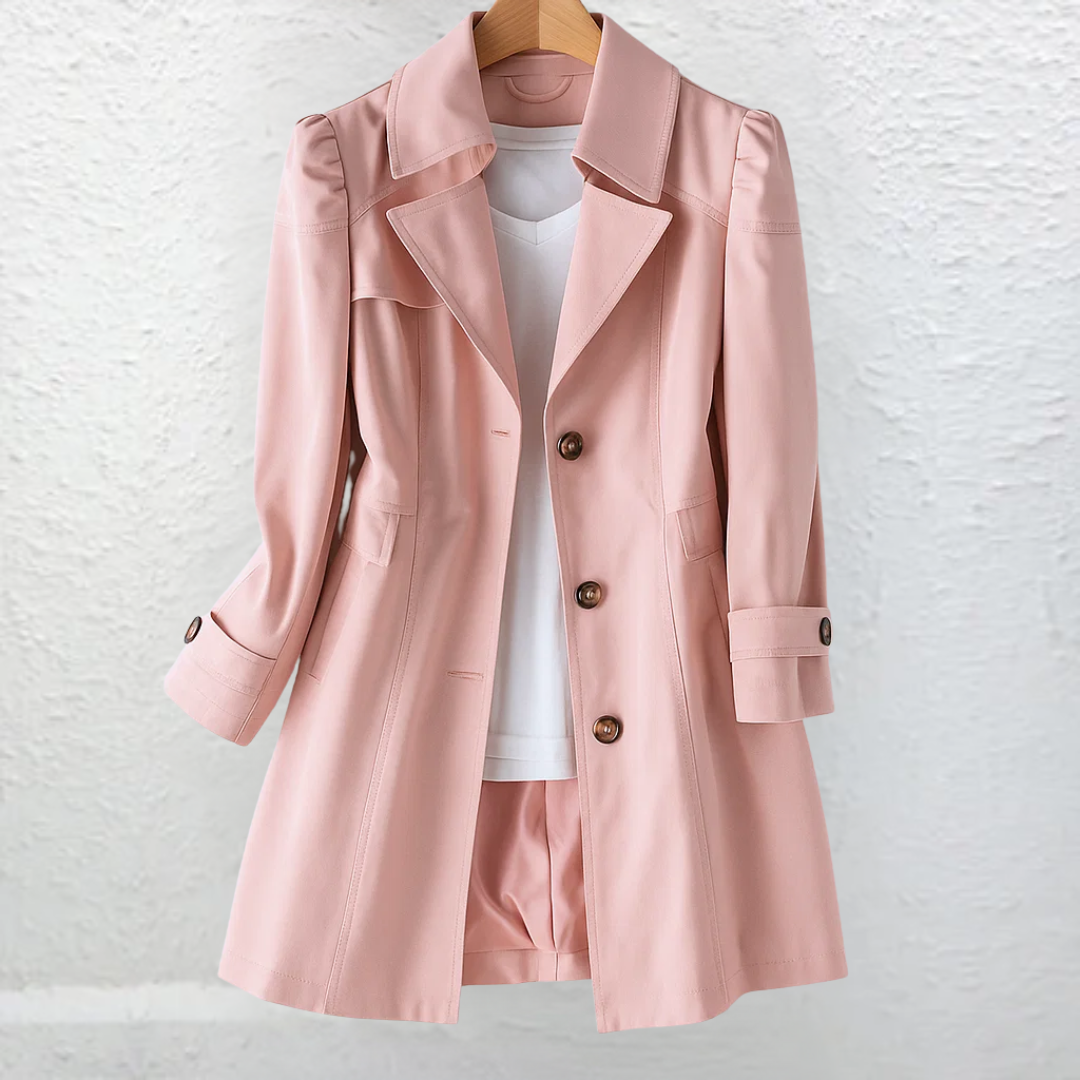 Maliah - All-Season Trench Coat - Beige
