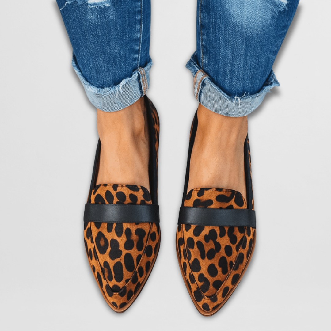 Lorayne - Classic Penny Loafers - Khaki