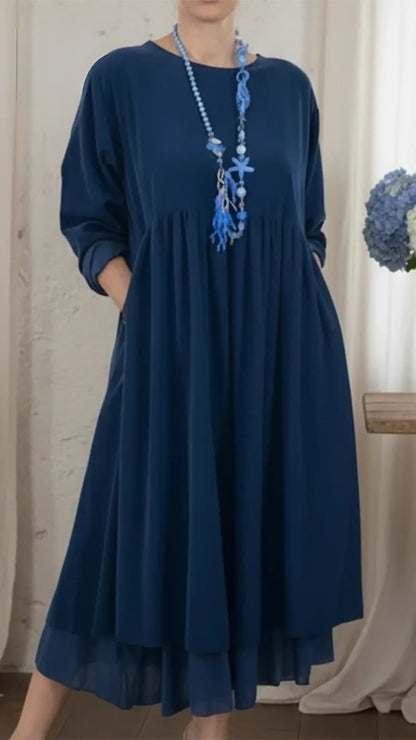 Loralya - Stylish Casual Maxi Dress - Green
