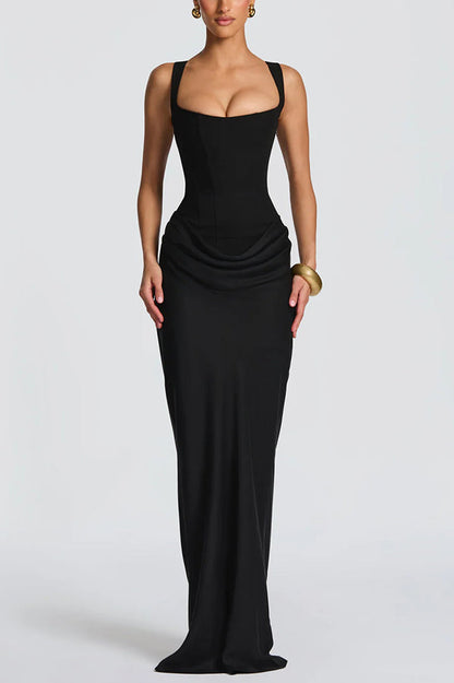 Naomi - Silky Maxi Dress - White