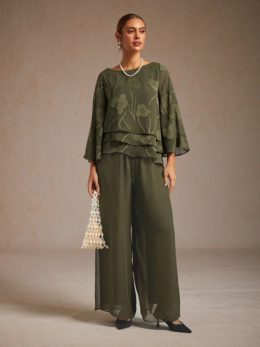 Tairess - Wide Leg Trouser - Black