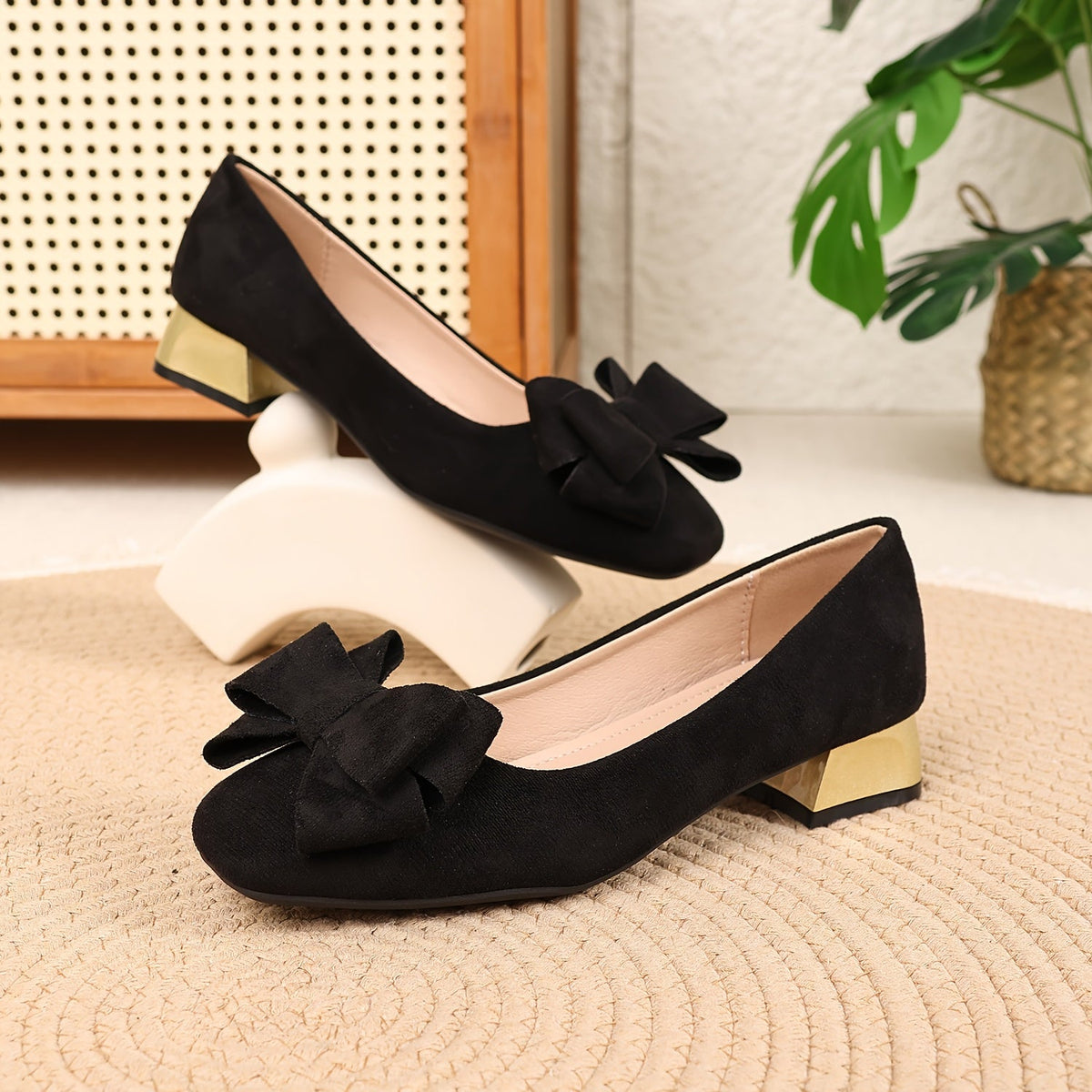 Aleraen - Stylish Casual Heels - Black