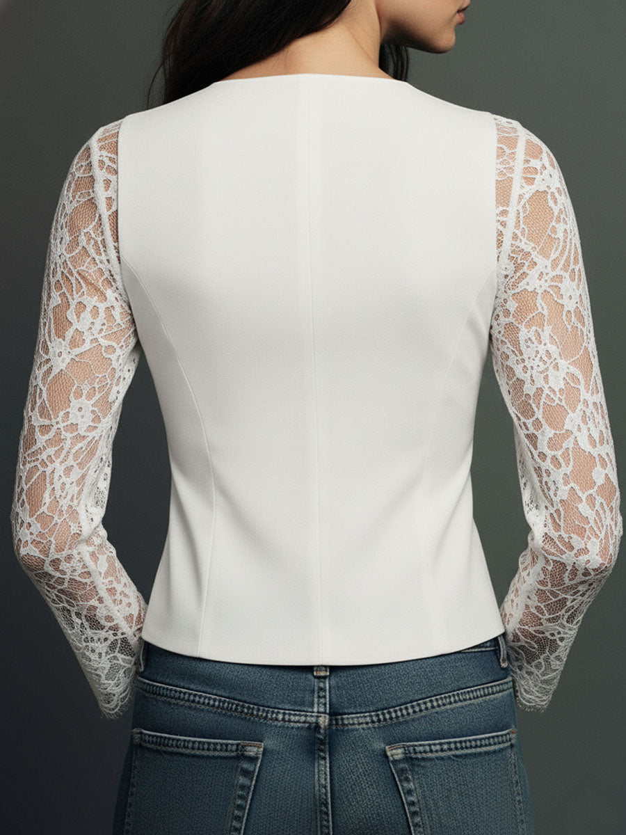 Yara - Soft-Touch Blouse - Bordeaux
