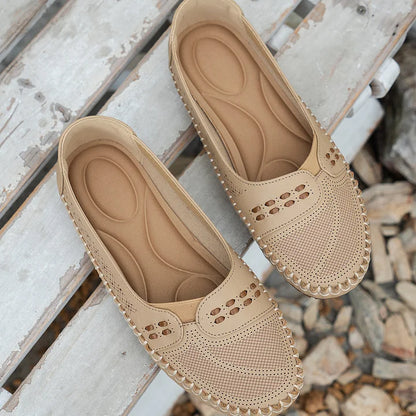 Willow - Supportive Slip-On Shoes - Beige