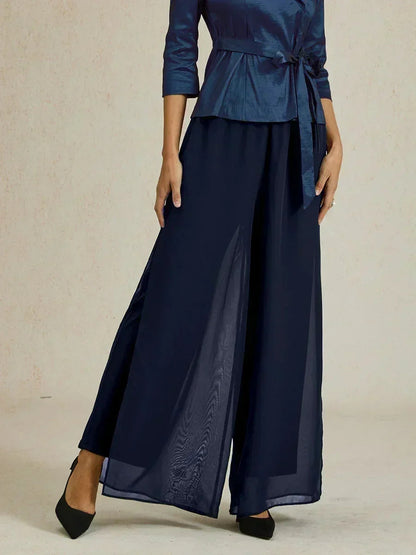 Tairess - Wide Leg Trouser - Navy