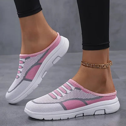 Quenby - Knit Slip On Sneakers Casual Fit - Black