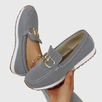 Lirina - Casual Slip-On Loafers - Blue