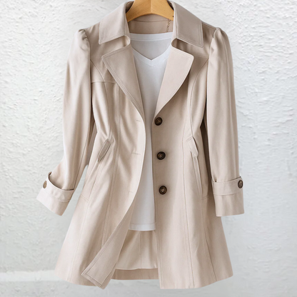 Maliah - All-Season Trench Coat - Beige