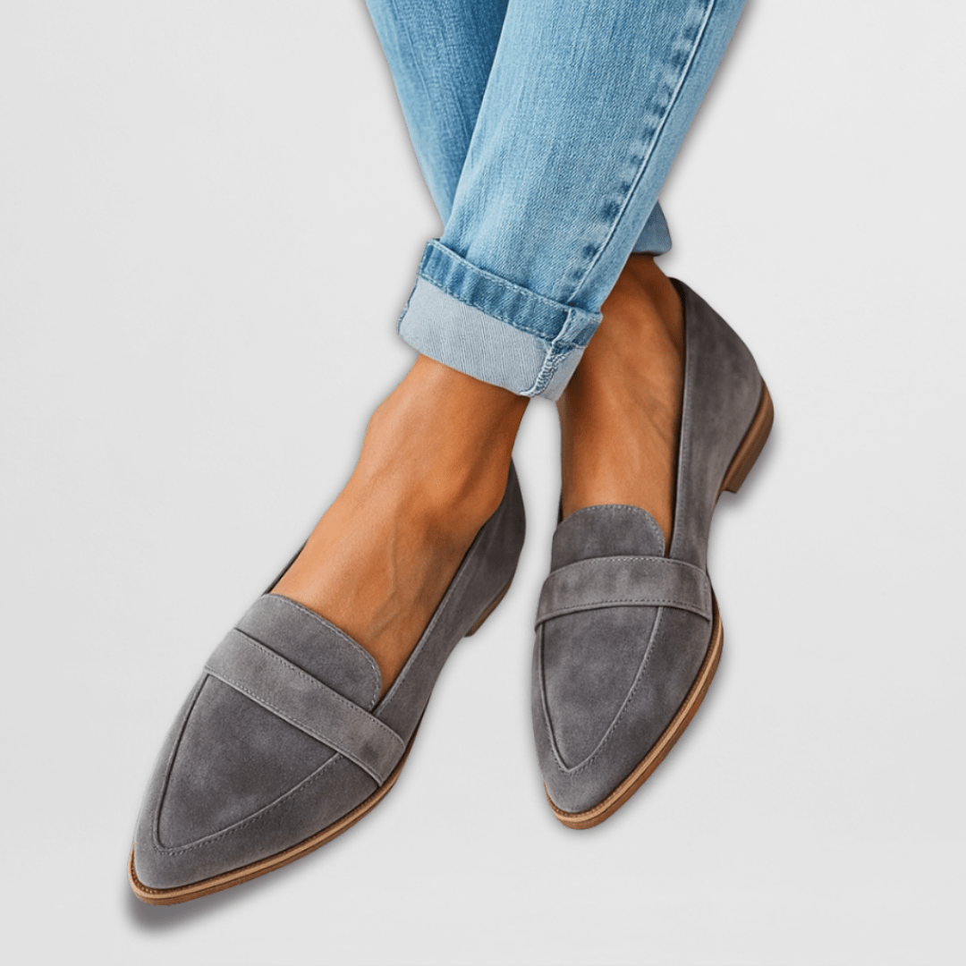 Lorayne - Classic Penny Loafers - Khaki