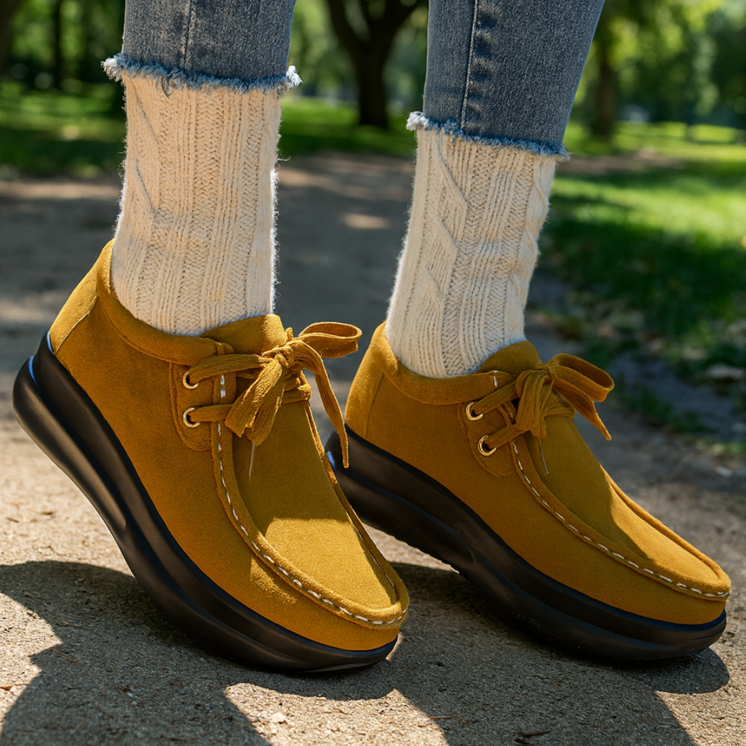 Amorelle - Cushioned Comfort Shoe - Blue