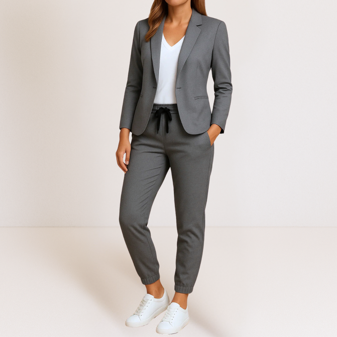 Naisa - Tailored Two-Piece Suit - Blue