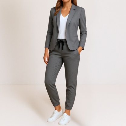 Naisa - Tailored Two-Piece Suit - Blue