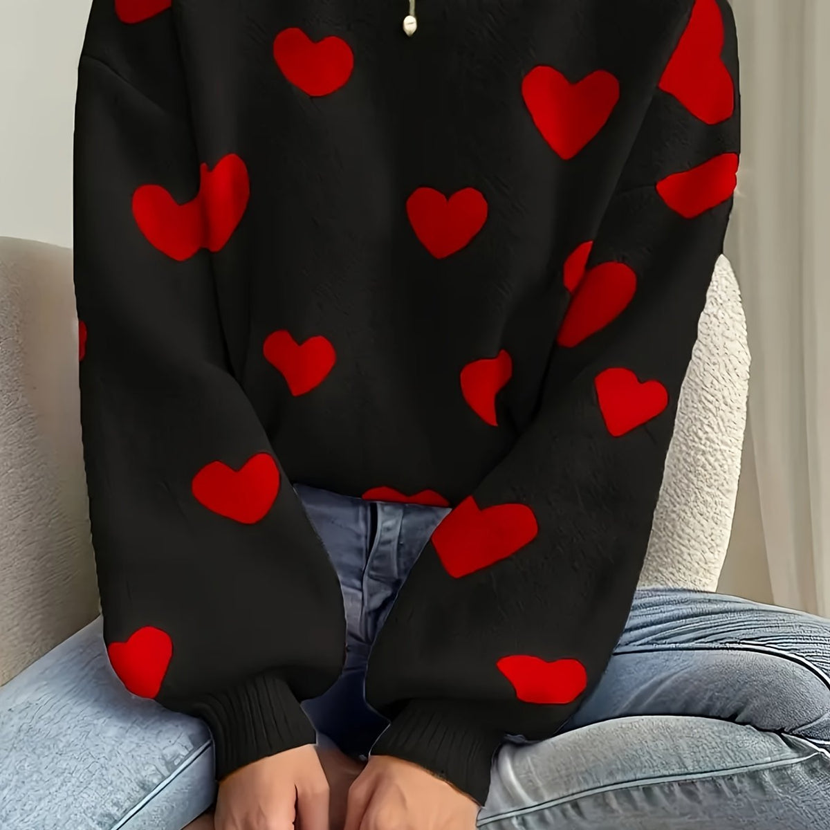 Zarael - Stylish Casual Sweater - Red