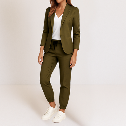 Naisa - Tailored Two-Piece Suit - Purple