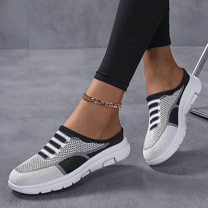 Fara - Knit Slip-On Sneakers - Pink