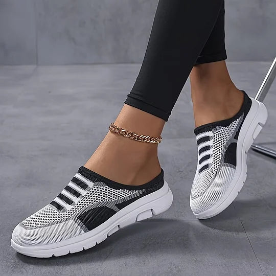 Quenby - Knit Slip On Sneakers Casual Fit - Pink