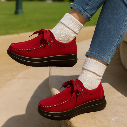 Amorelle - Cushioned Comfort Shoe - Blue