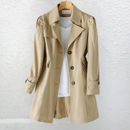 Maliah - All-Season Trench Coat - Beige