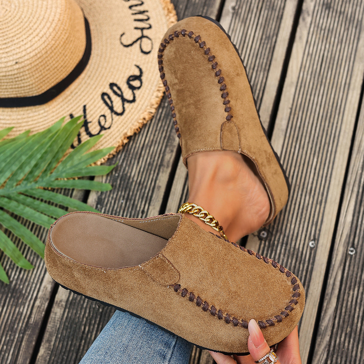 Zayella - Cushioned Walking Shoes - Coffee