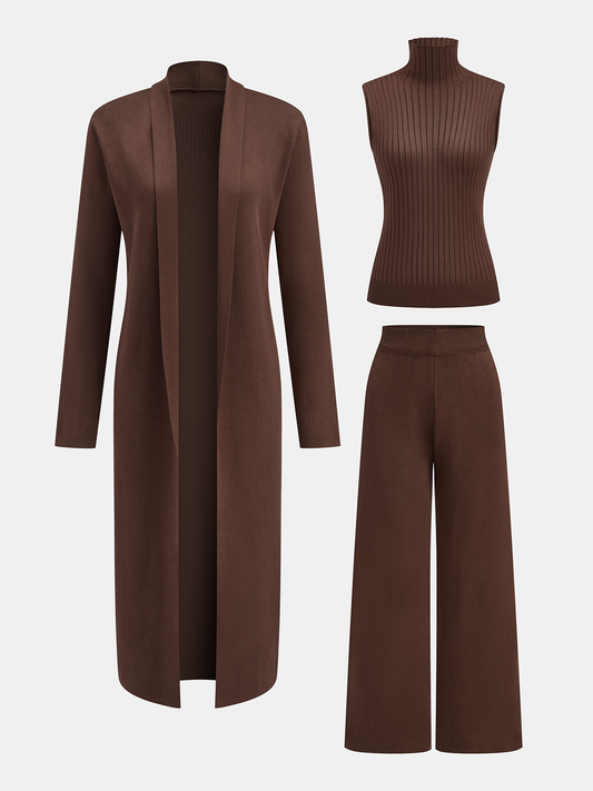 Ariaen - Coordinated Three Piece Set - Brown