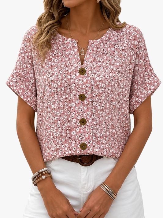 Cordelia - Soft-Touch Blouse - Pink