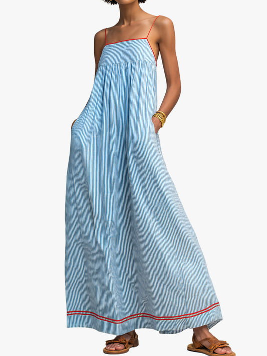 Orielle - Airy Summer Dress - Blue