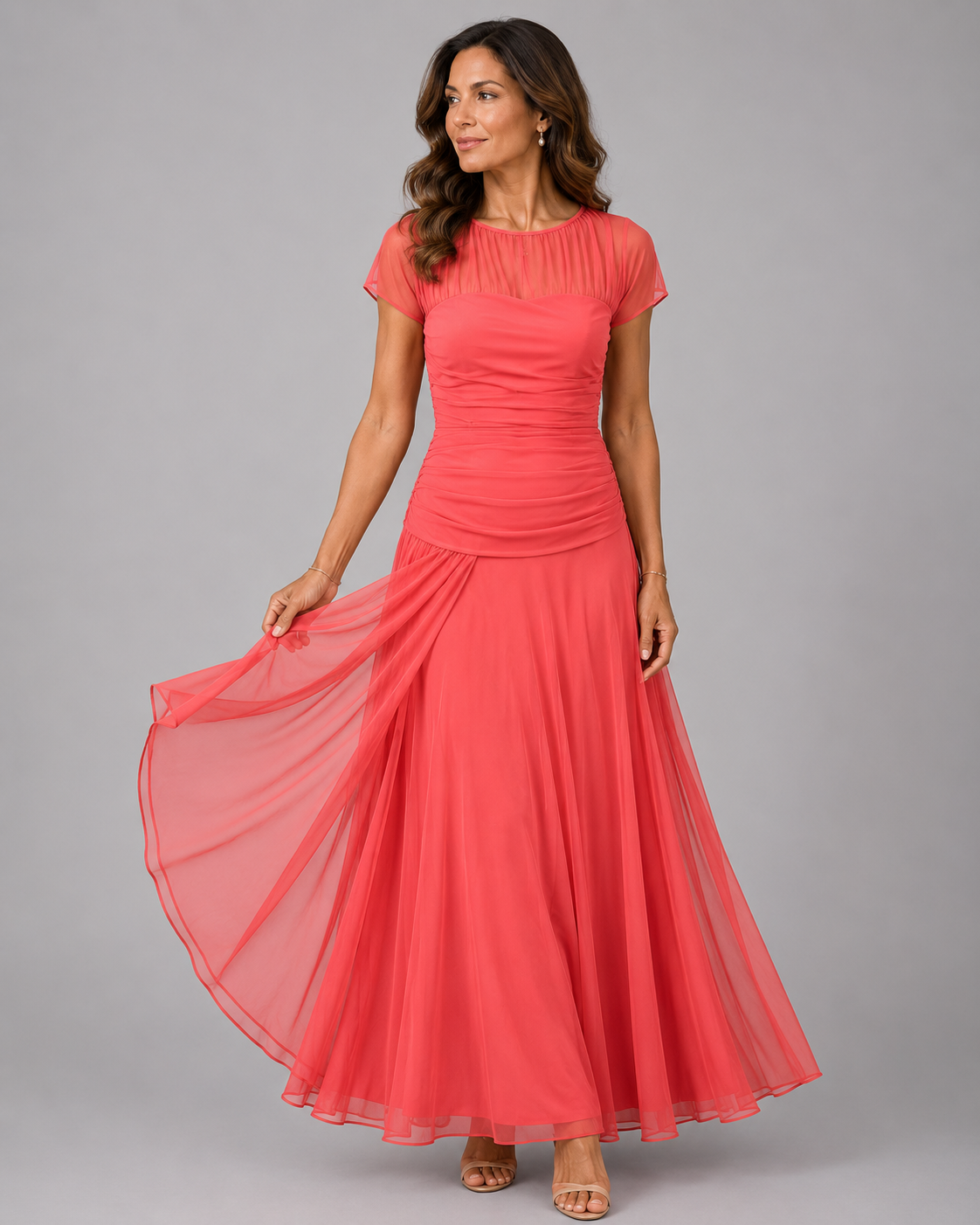 Belisama - Flowing Dress - Navy Blue